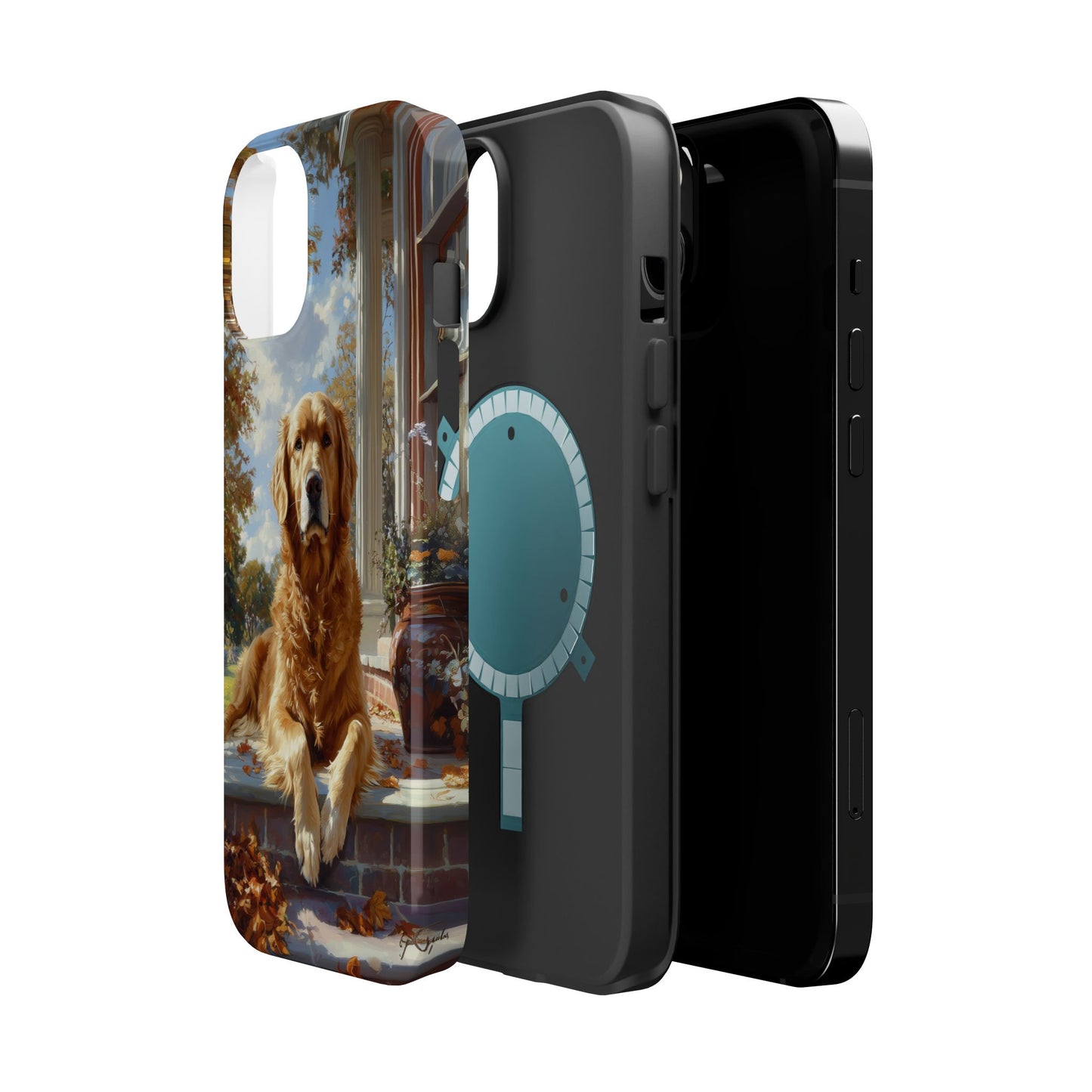 Golden Retriever Autumn Serenity - MagSafe iPhone Series Case