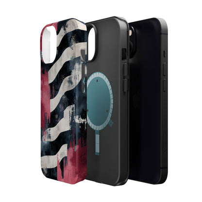 MagSafe iPhone Case: Blood Zebra – Bold Red & Black Pattern