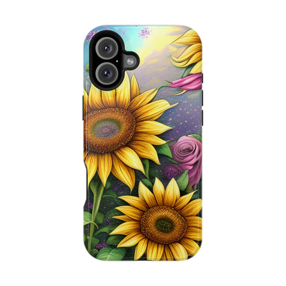 Whimsical Sunflower & Rose Garden - MagSafe iPhone Series Case