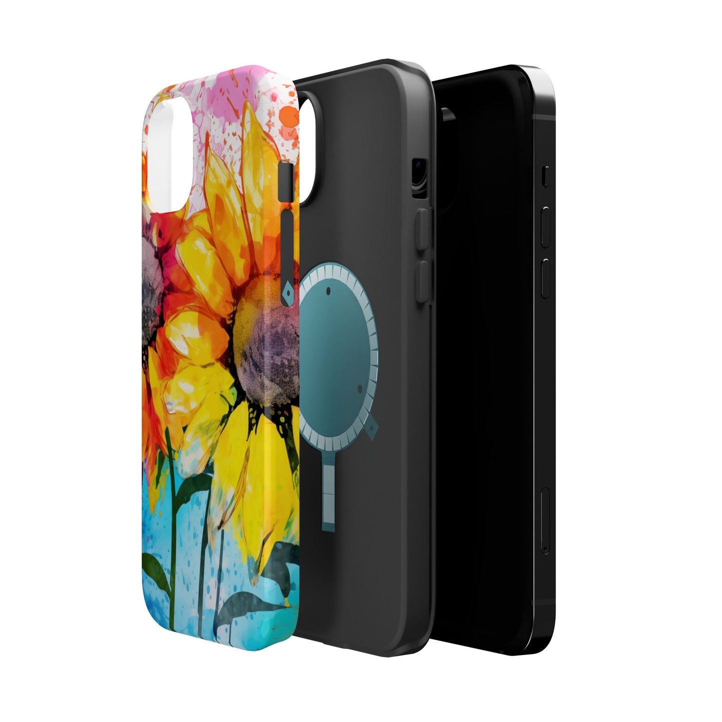 Bold Watercolor Sunflowers - MagSafe iPhone Series Case