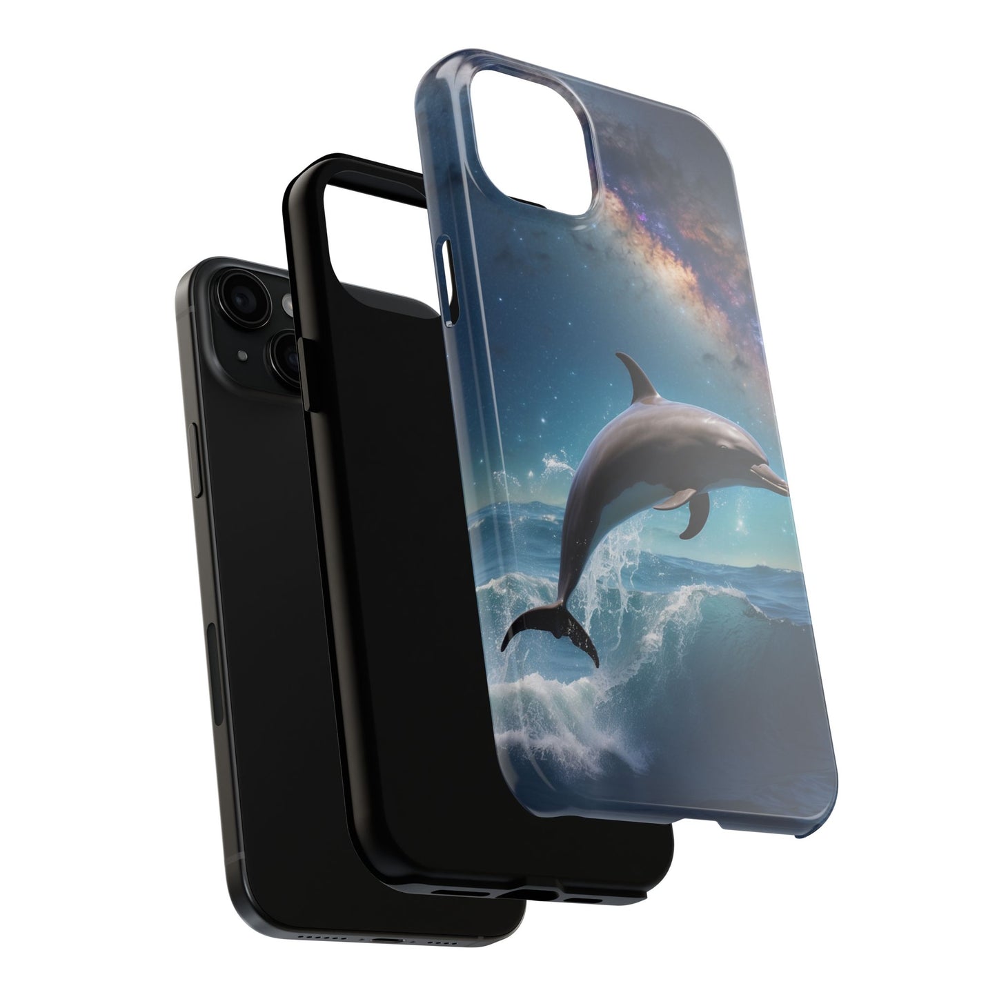 Dolphin Galaxy Splash - iPhone Case