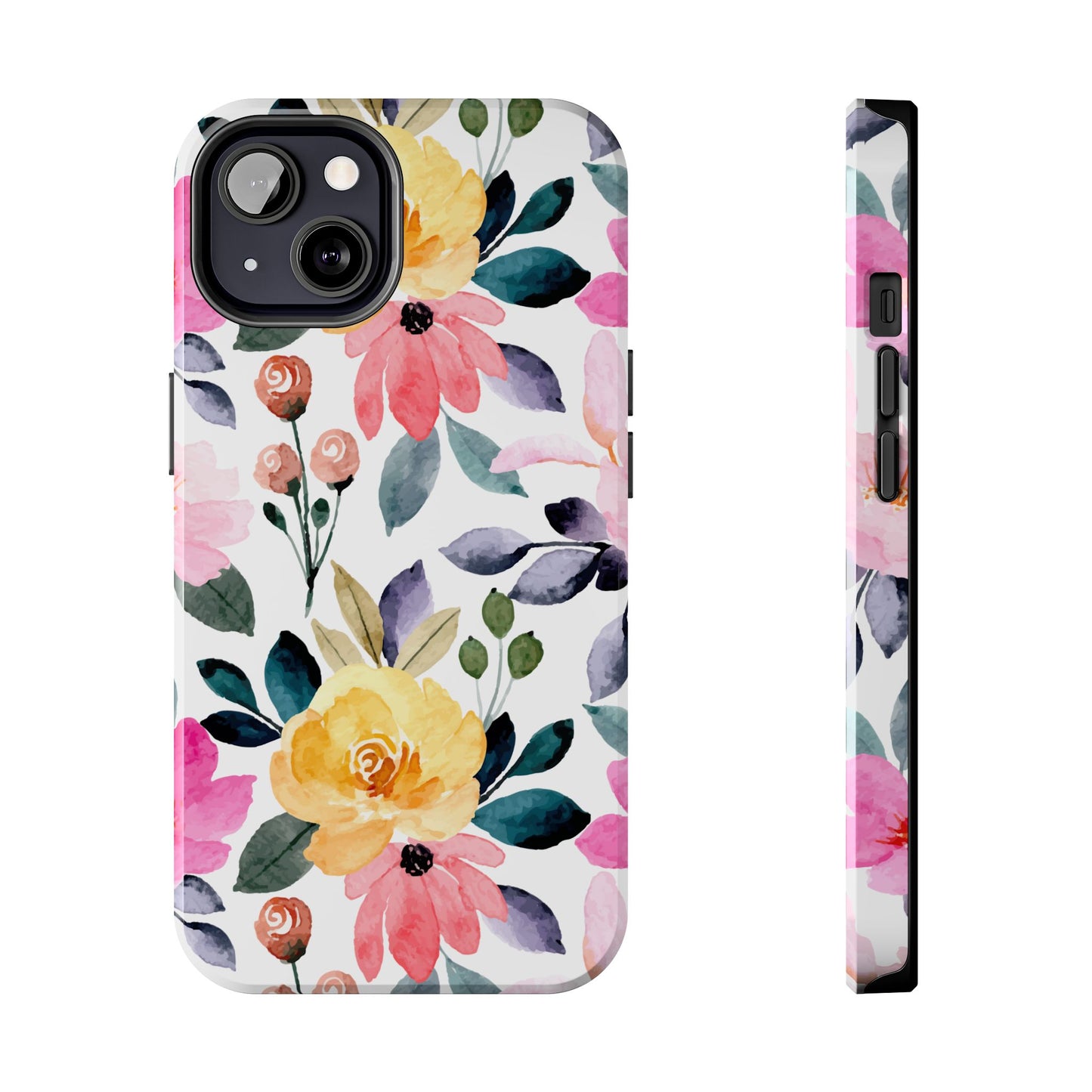 Blossoming Beauty – iPhone Series Case with Vibrant Watercolor Flowers