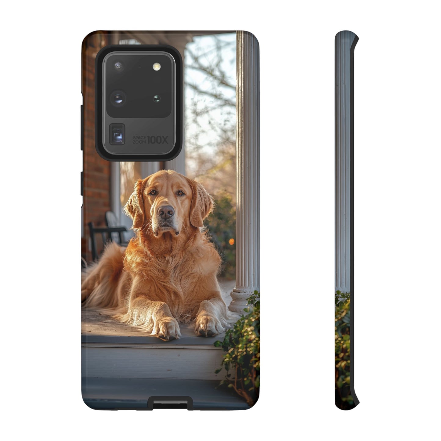 Golden Retriever on Porch - Samsung Galaxy Series Case