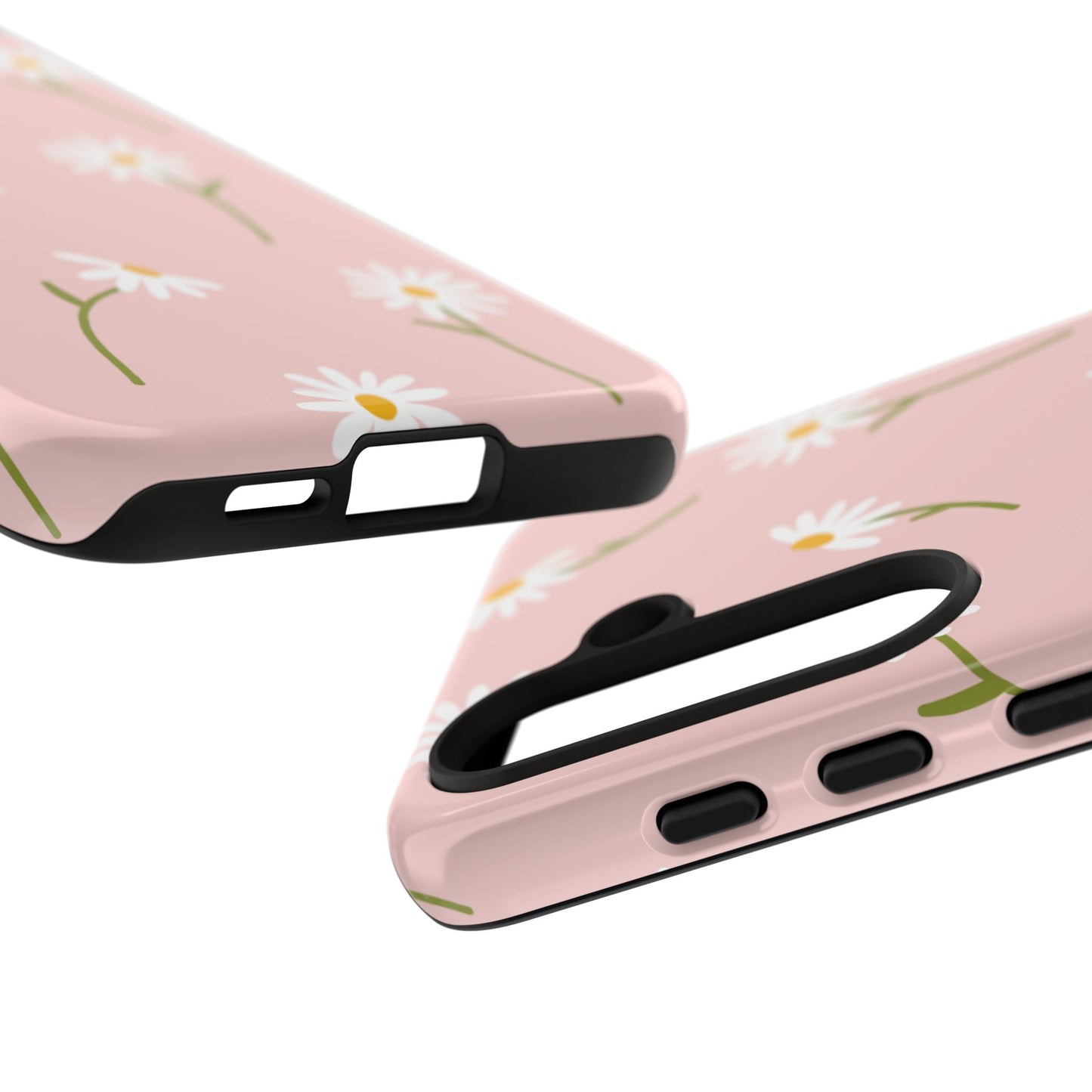 Daisy Delight Tough Samsung Galaxy Case – Cute Floral Design with Dual-Layer Protection