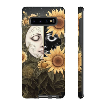 Sunflower Moon and Stars Samsung Galaxy Case – Ethereal Art Design