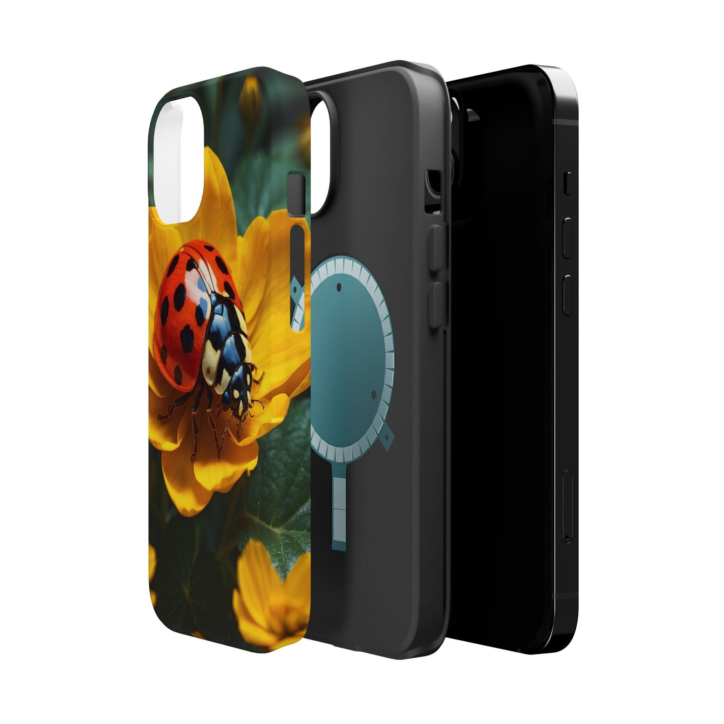 Yellow Blossoms with Bug Accent - MagSafe iPhone Case