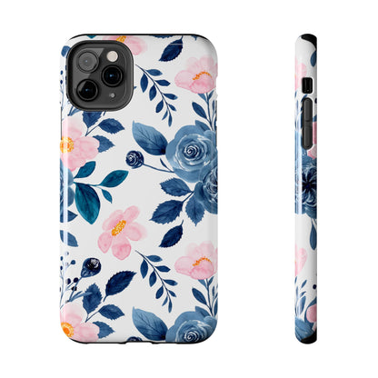 Pastel Garden Charm – iPhone Series Case with Watercolor Flowers