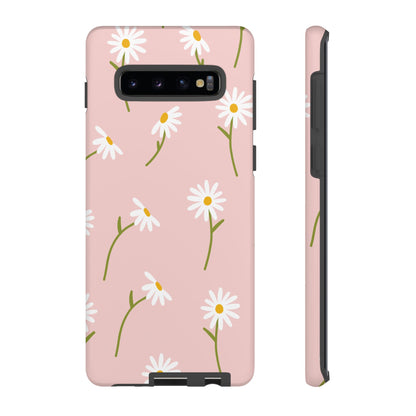 Daisy Delight Tough Samsung Galaxy Case – Cute Floral Design with Dual-Layer Protection