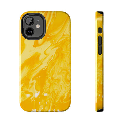 Luxe Yellow Marble iPhone Case – Stunning Golden Marble Texture