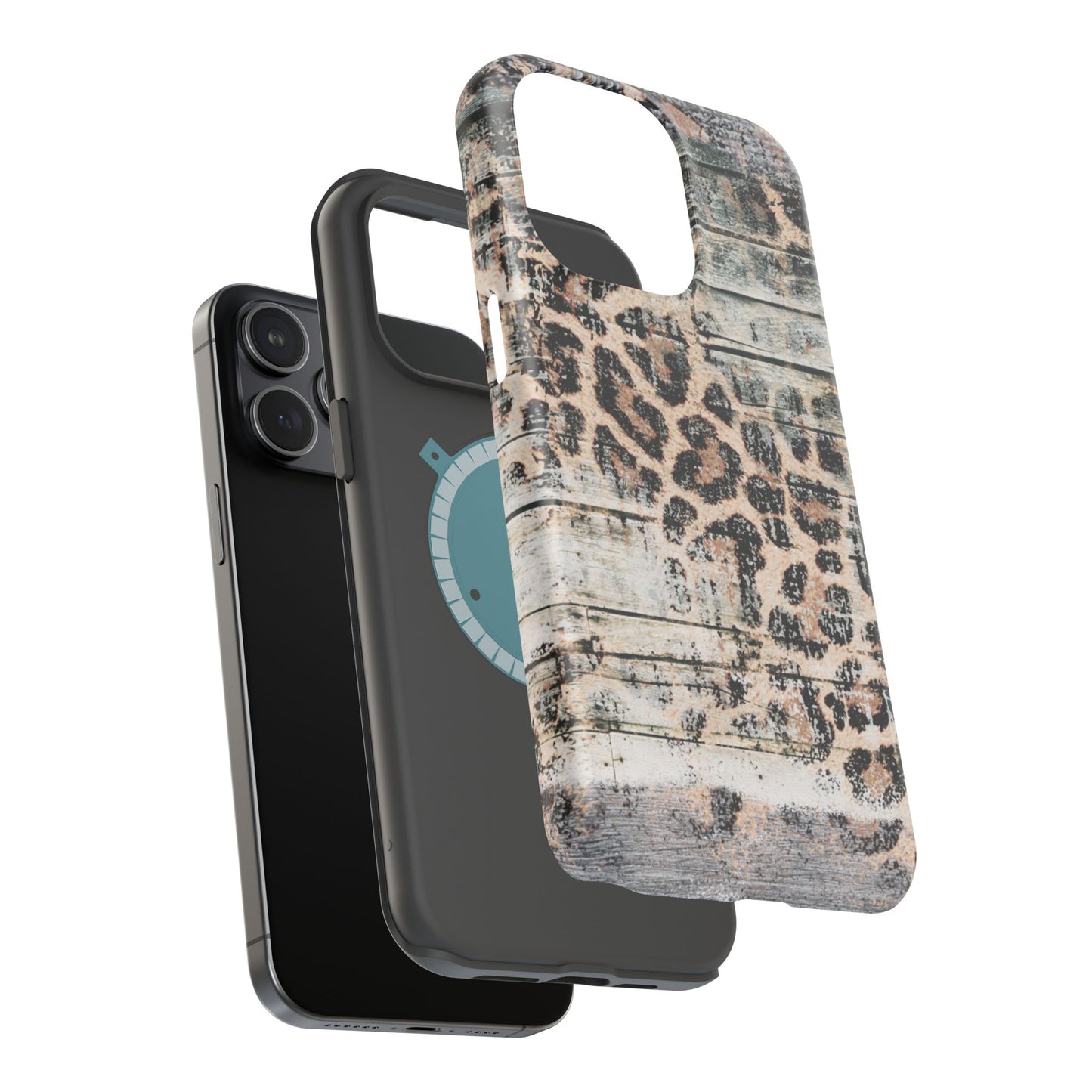 Rustic Leopard Wood Print - MagSafe iPhone Series Case