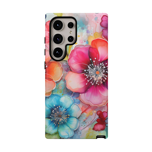 Vibrant Watercolor Floral Garden - Samsung Galaxy Series Case