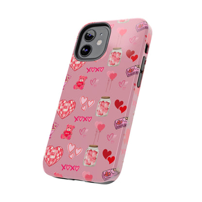 Pink Valentine Love Collage – iPhone Case