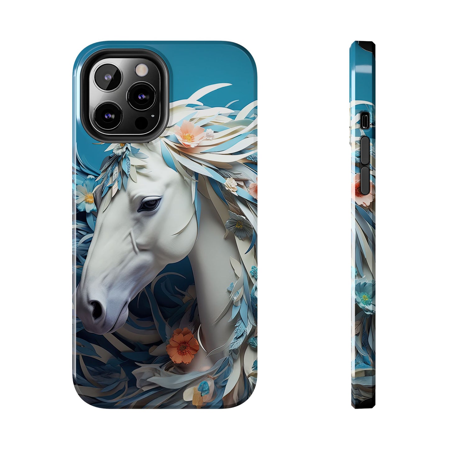 Floral Horse iPhone Case