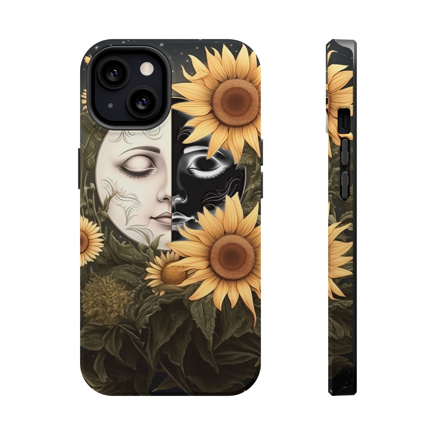 Sunflower Moon and Stars MagSafe Case – Ethereal Art