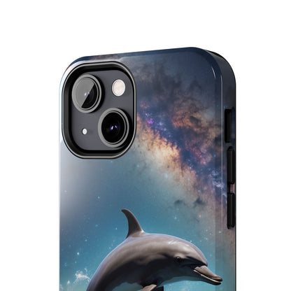 Dolphin Galaxy Splash - iPhone Case