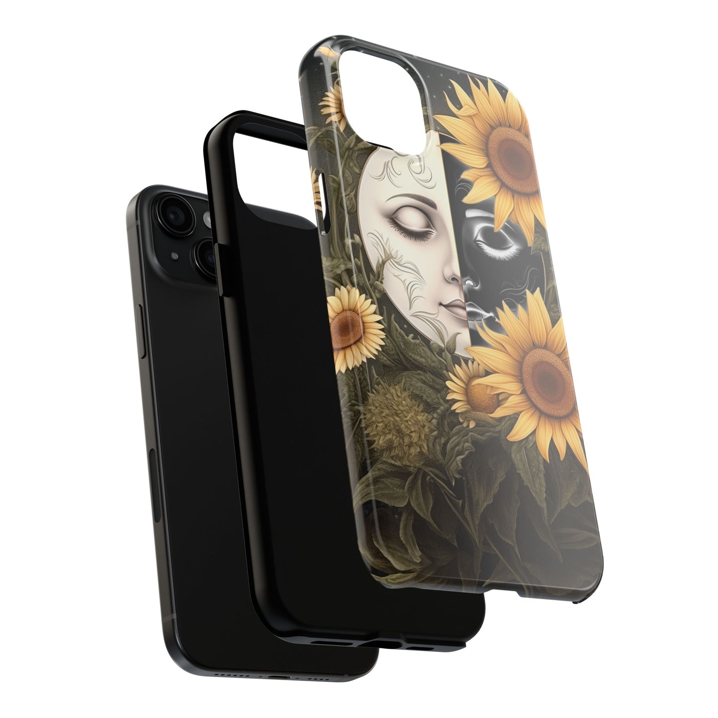 Sunflower Moon and Stars iPhone Case – Ethereal Art