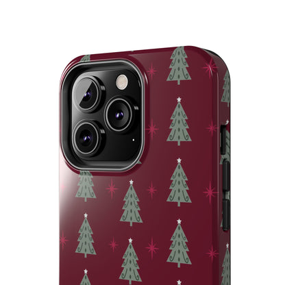 Retro Christmas Tree Pattern – iPhone Series Case