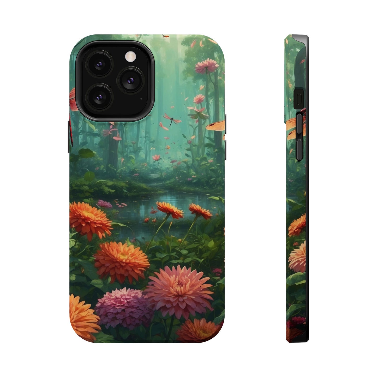 Enchanted Forest Dragonflies & Blossoms – MagSafe iPhone Series Case