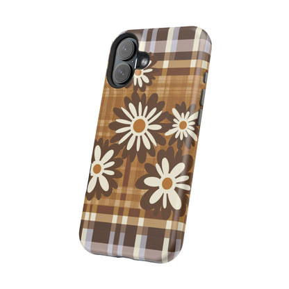 Rustic Bloom Plaid iPhone Case