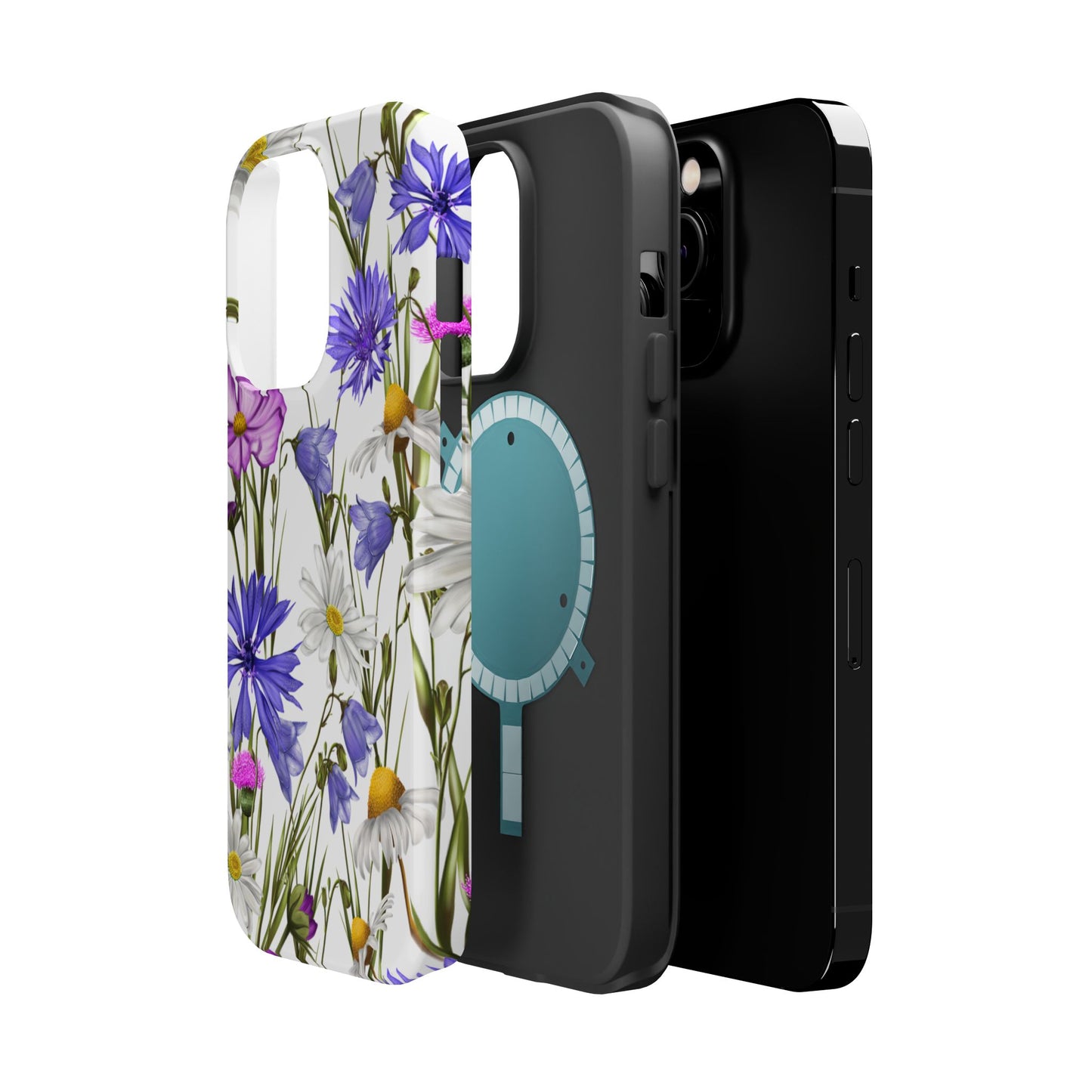 Wildflower Meadow MagSafe Case – Purple, Blue, and White Floral Design