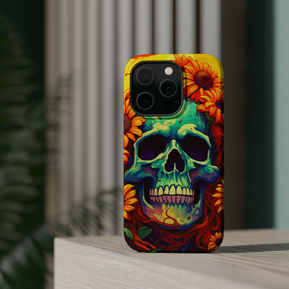 Sun Kissed Skull MagSafe iPhone Case