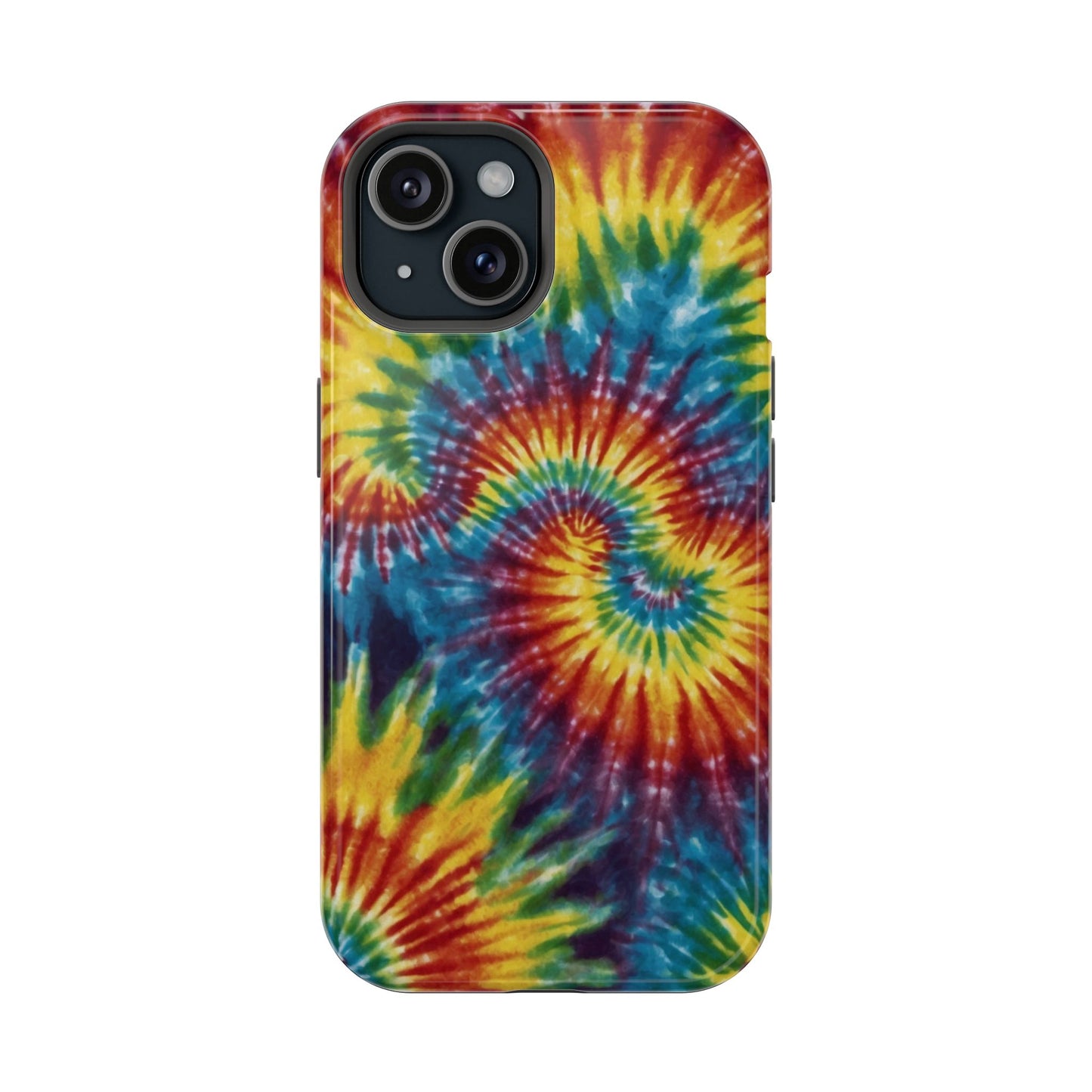 Retro Rainbow Tie-Dye MagSafe Case – Swirl Design