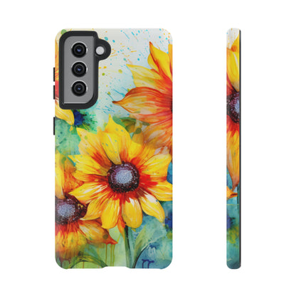 Watercolor Sunflower Splash - Samsung Galaxy Series Case