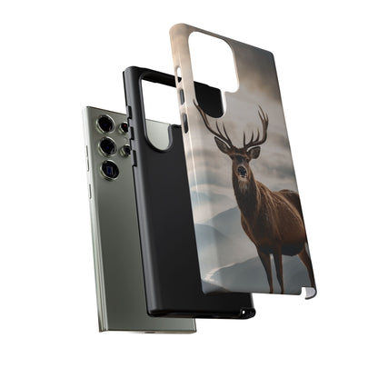 Alpine Majesty: Stag in Snow – Samsung Galaxy Case