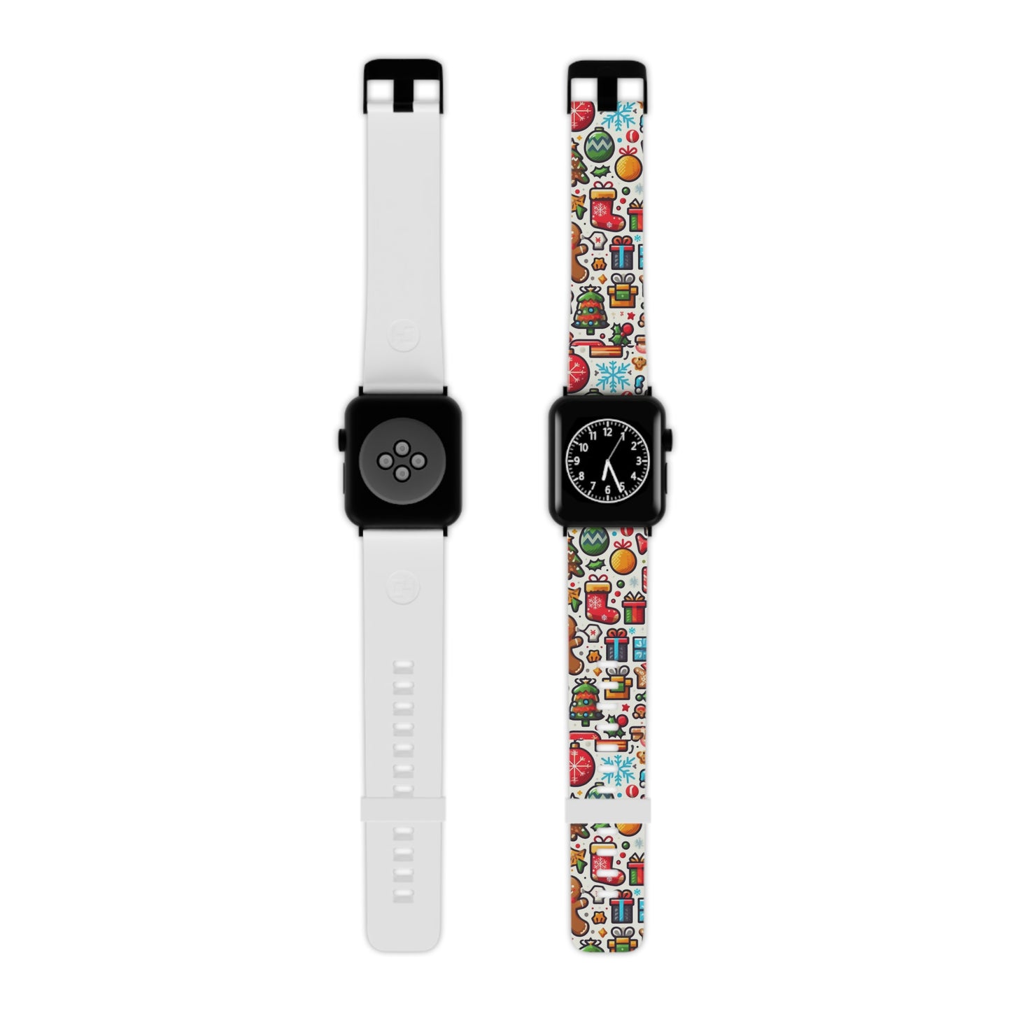 Festive Christmas Icons Pattern Apple Watch Band