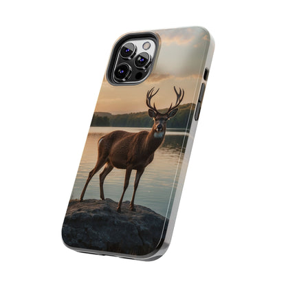 Majestic Stag at Sunset – iPhone Case