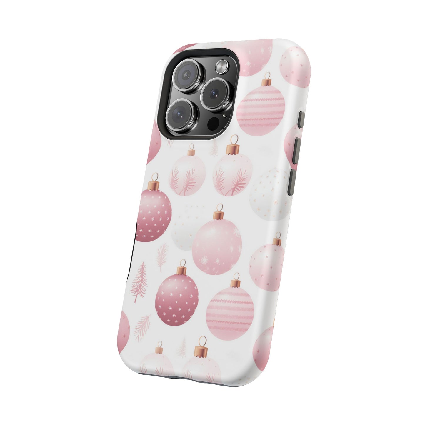 MagSafe iPhone Case: Merry in Pink – Christmas Balls