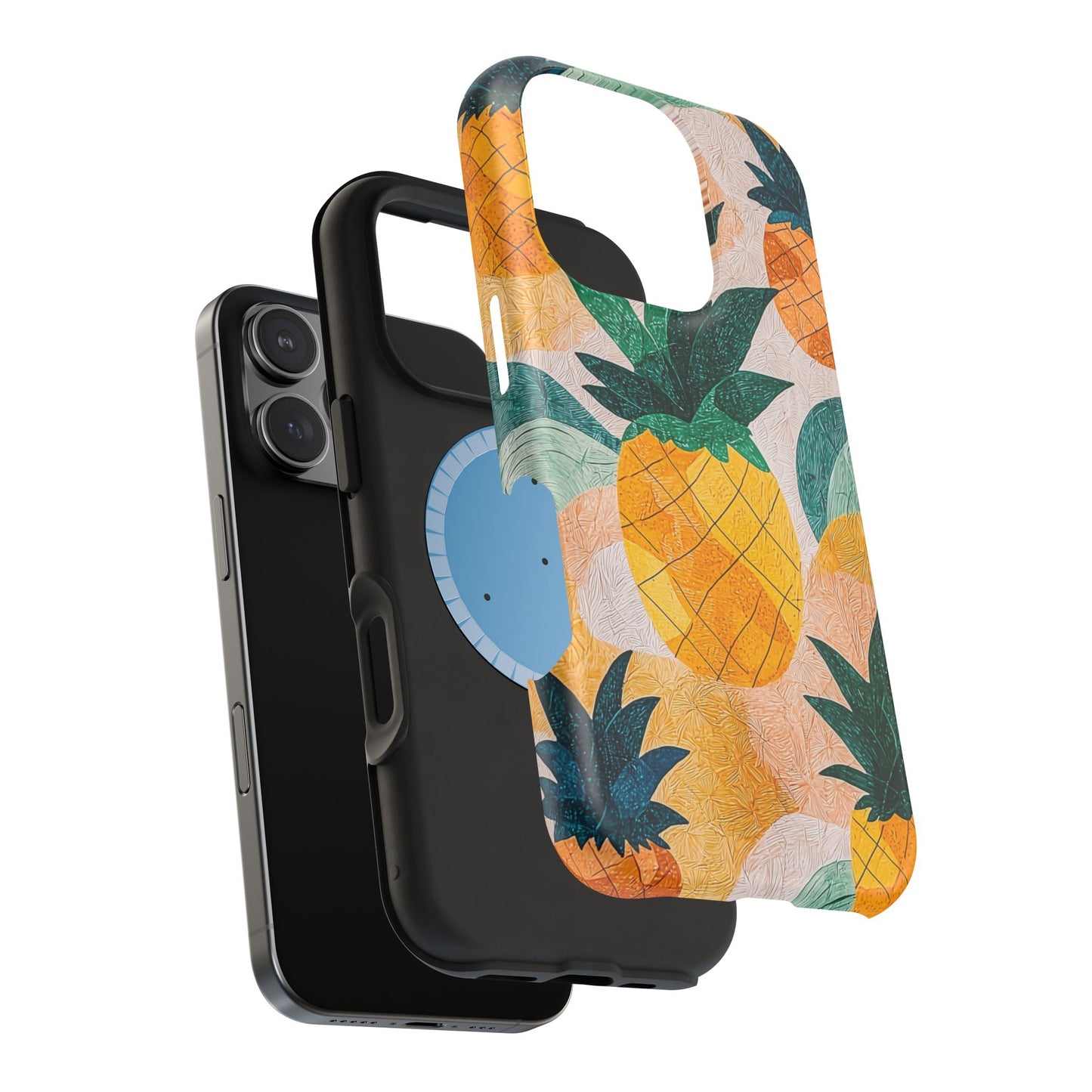 Tropical Pineapple MagSafe iPhone Case – Vibrant Fruit Design, Tough Dual-Layer Protection