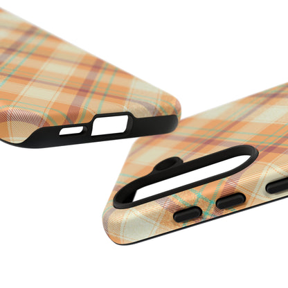 Samsung Galaxy Case - Warm Autumn Plaid Design