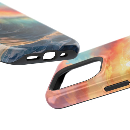 Ocean Wave Sunset MagSafe iPhone Case – Coastal Vibes Design