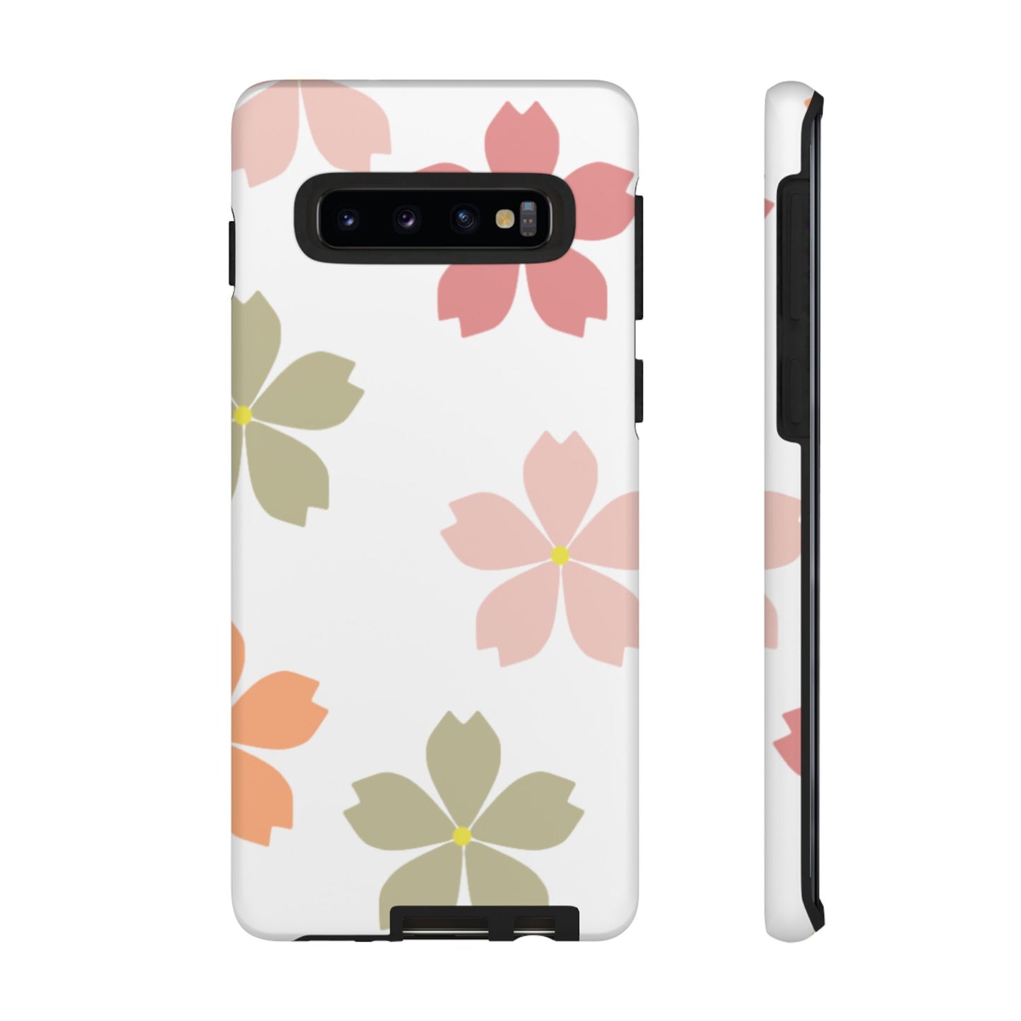 Pastel Sakura Blossom Tough Samsung Galaxy Case – Durable Design with Soft Matte Finish