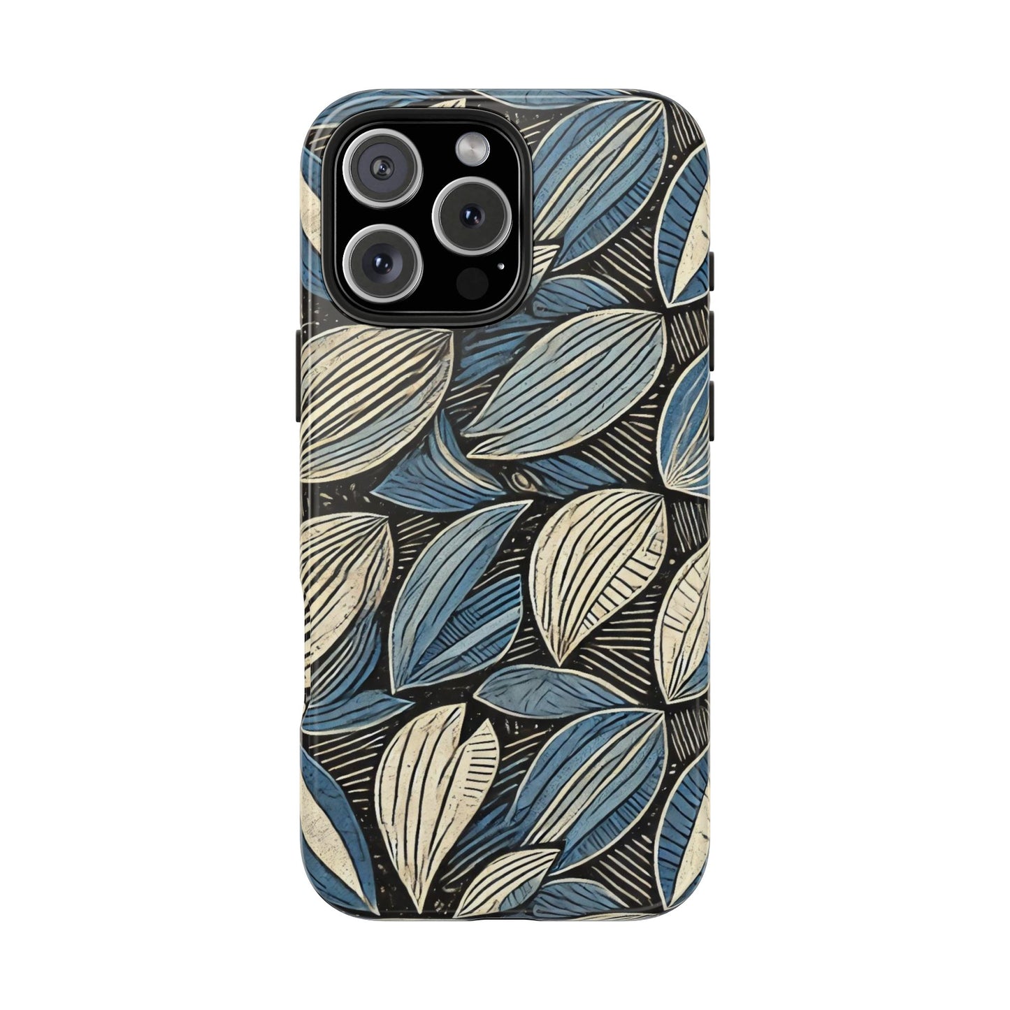 Botanical Leaf Pattern iPhone Case - Nature-Inspired Protective Cover