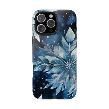 Winter’s Embrace – Blue Snowflake Samsung Galaxy Case