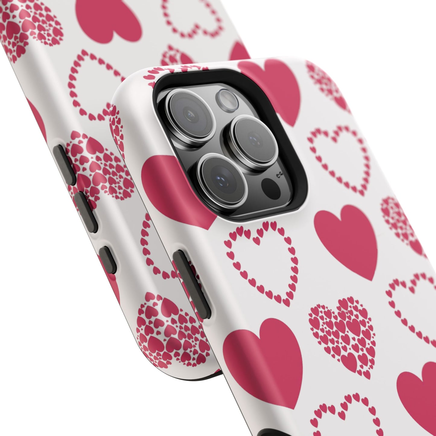 Clustered Pink Hearts MagSafe iPhone Case