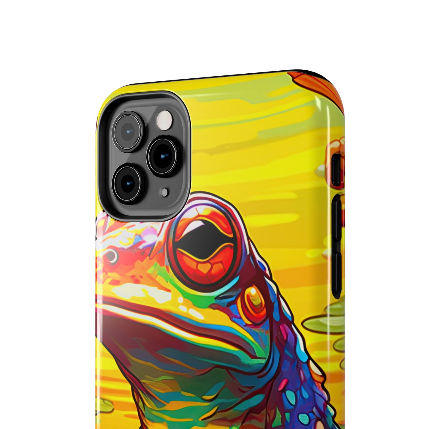 Vibrant Rainbow Frog Design – iPhone Series Case