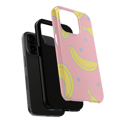 Pink Banana Pop iPhone Case – Cute Pastel Design with Fun Retro Vibe