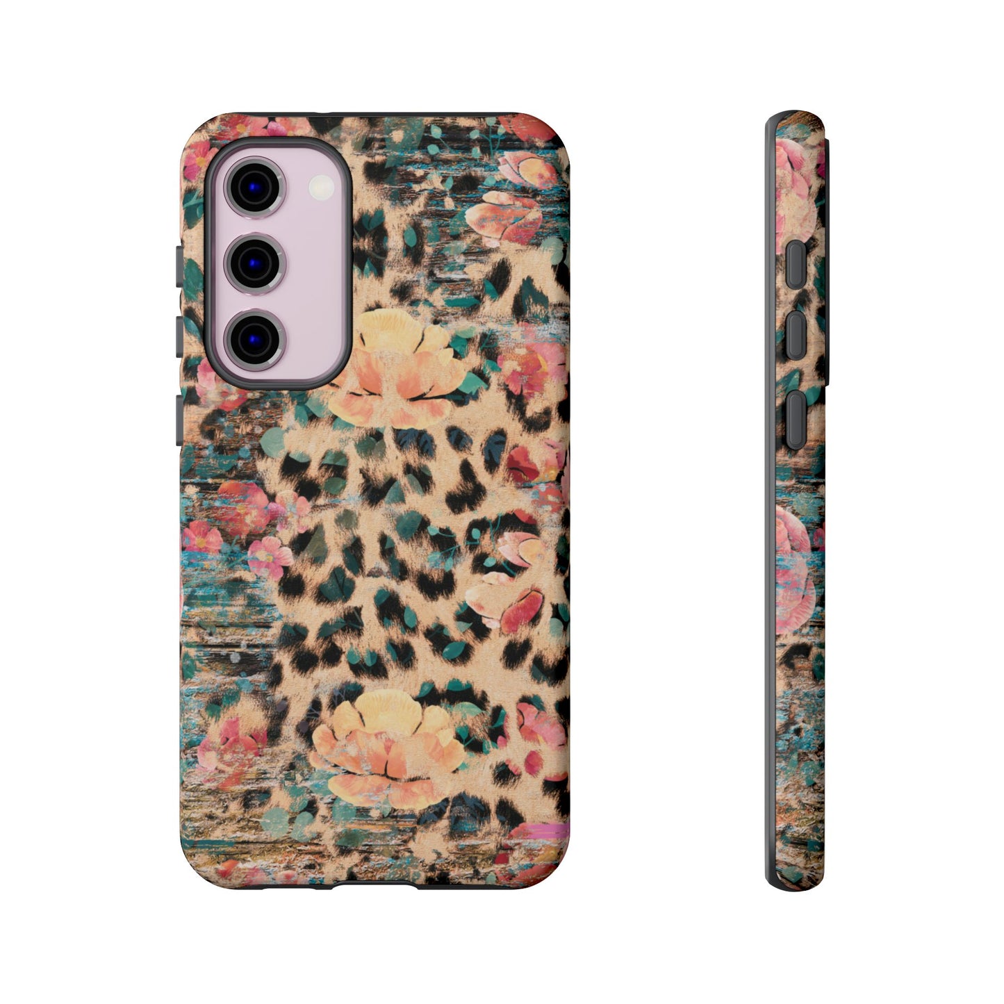 Rustic Floral Leopard - Samsung Galaxy Series Case