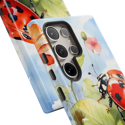 Watercolor Ladybug & Poppy Fields - Samsung Galaxy Case