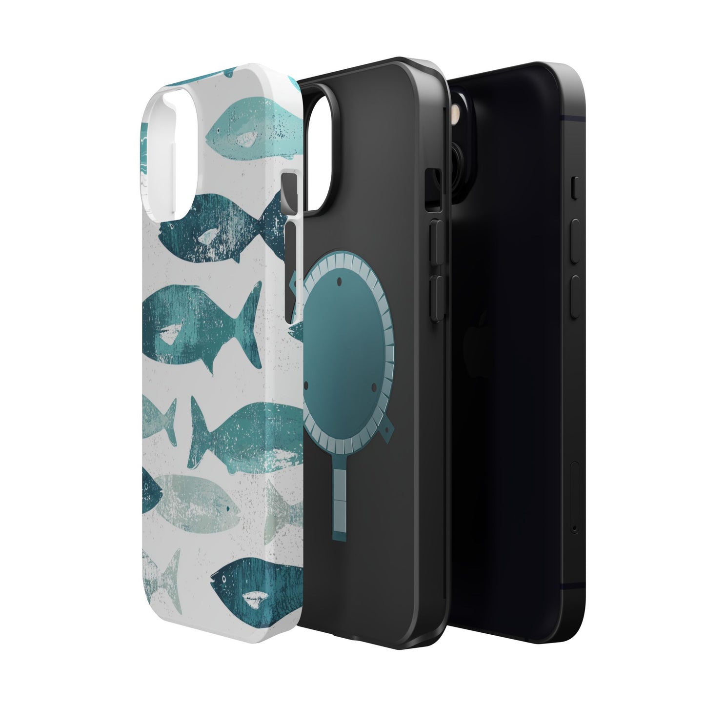 Vintage Blue Fish Print - MagSafe iPhone Series Case