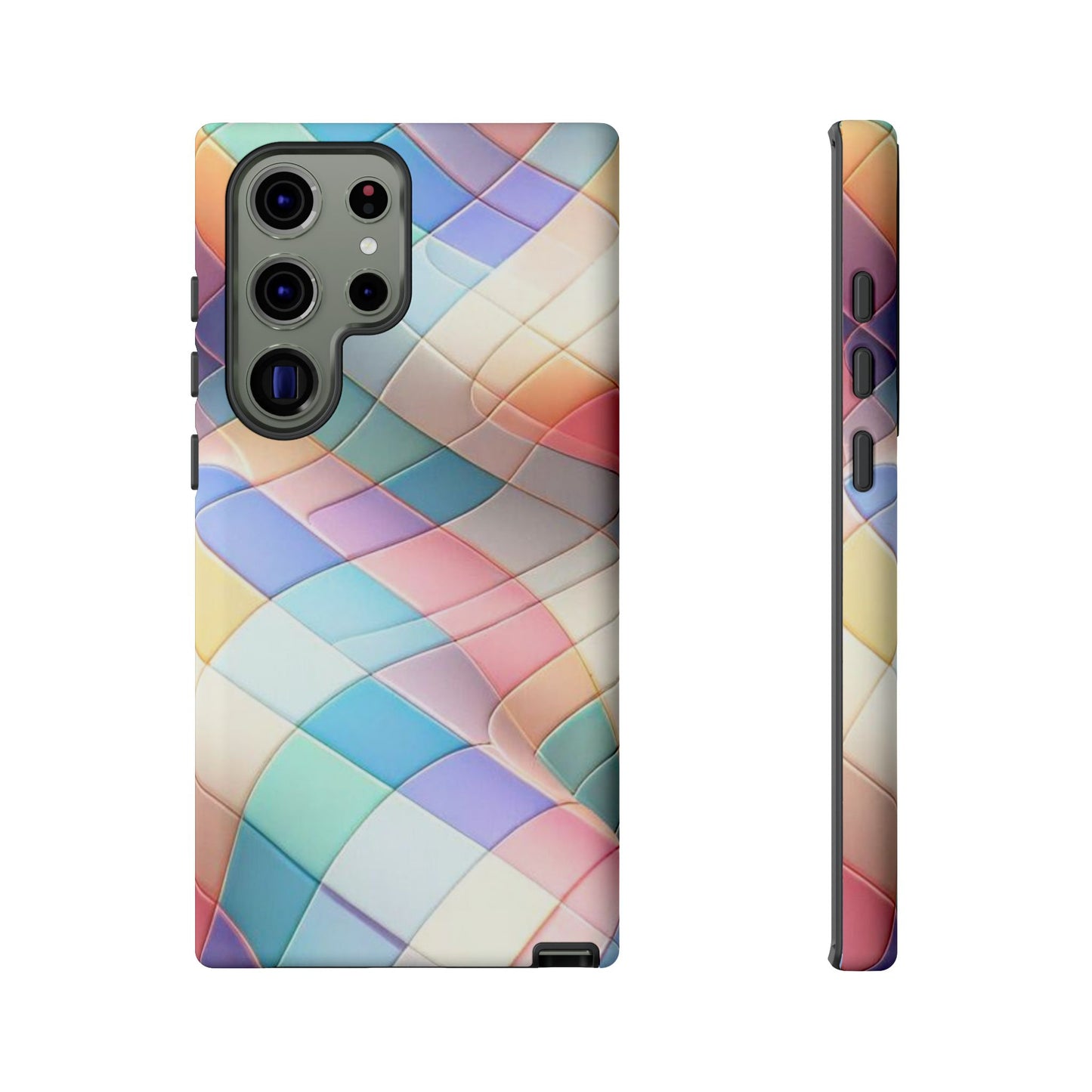 Pastel Prism Plaid iPhone Case