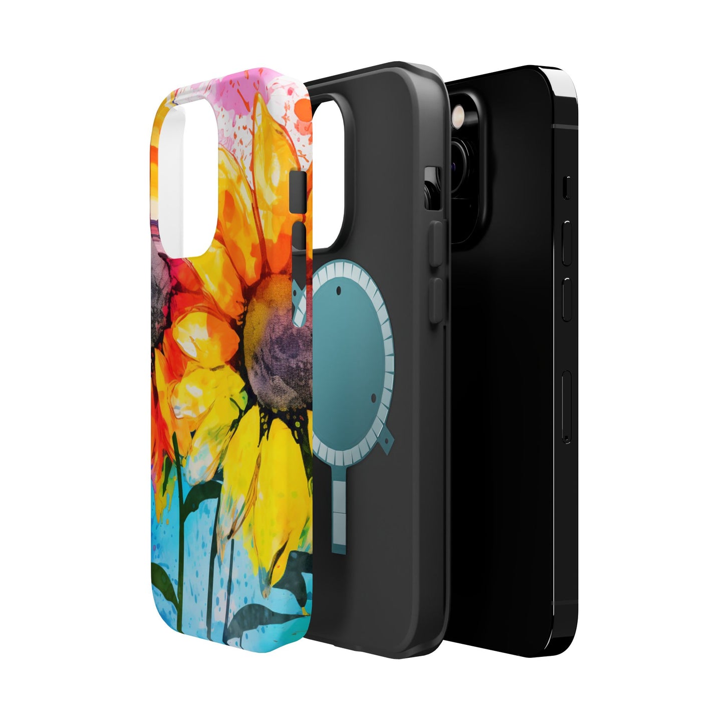 Bold Watercolor Sunflowers - MagSafe iPhone Series Case