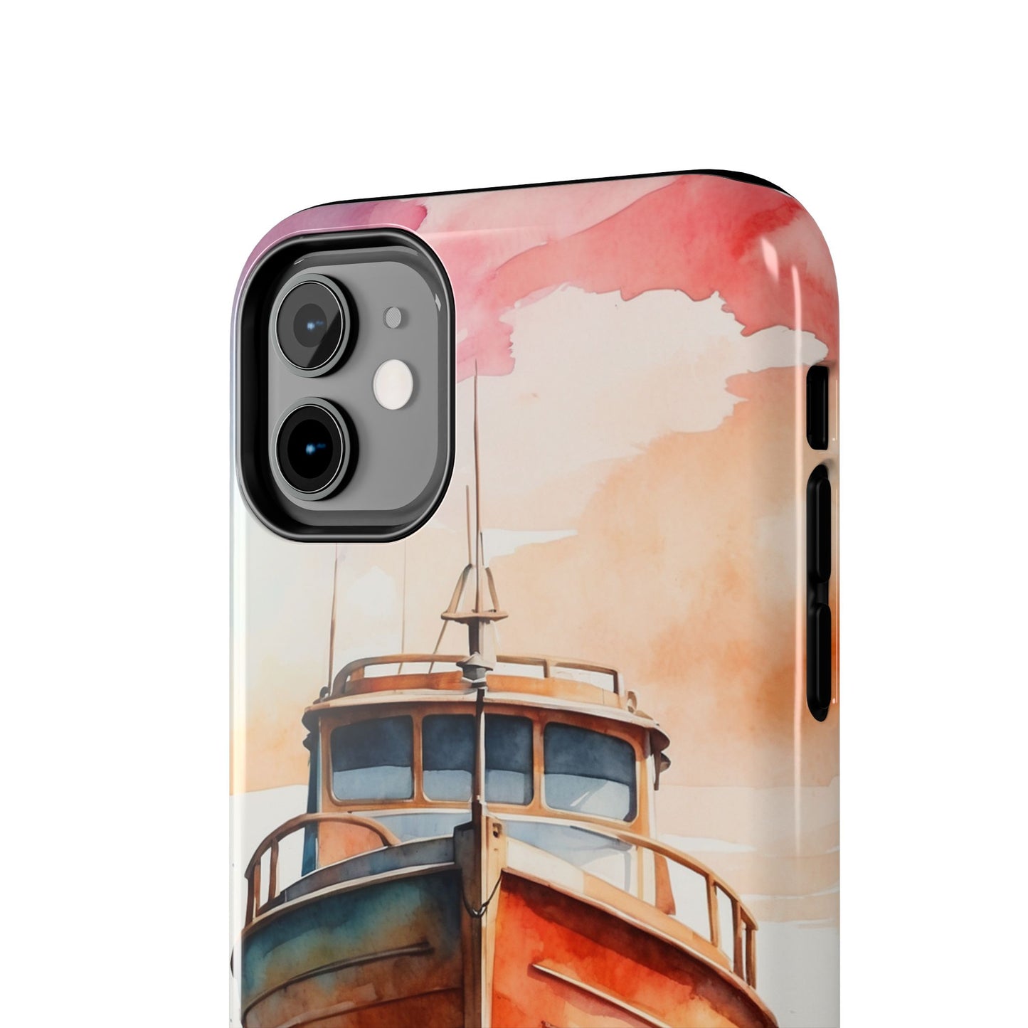 Sunset Sail Watercolor Boat – iPhone Series Case