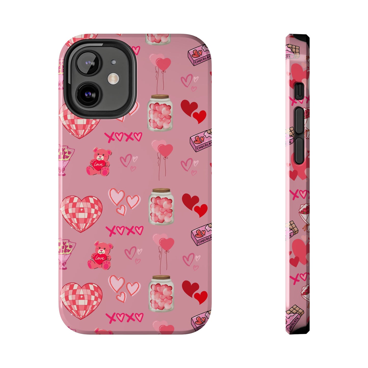 Pink Valentine Love Collage – iPhone Case