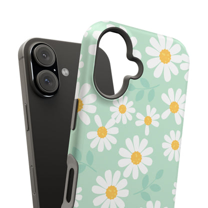 Charming Daisy Floral Tough MagSafe iPhone Case – Spring Pastel Design, Shockproof & Slim