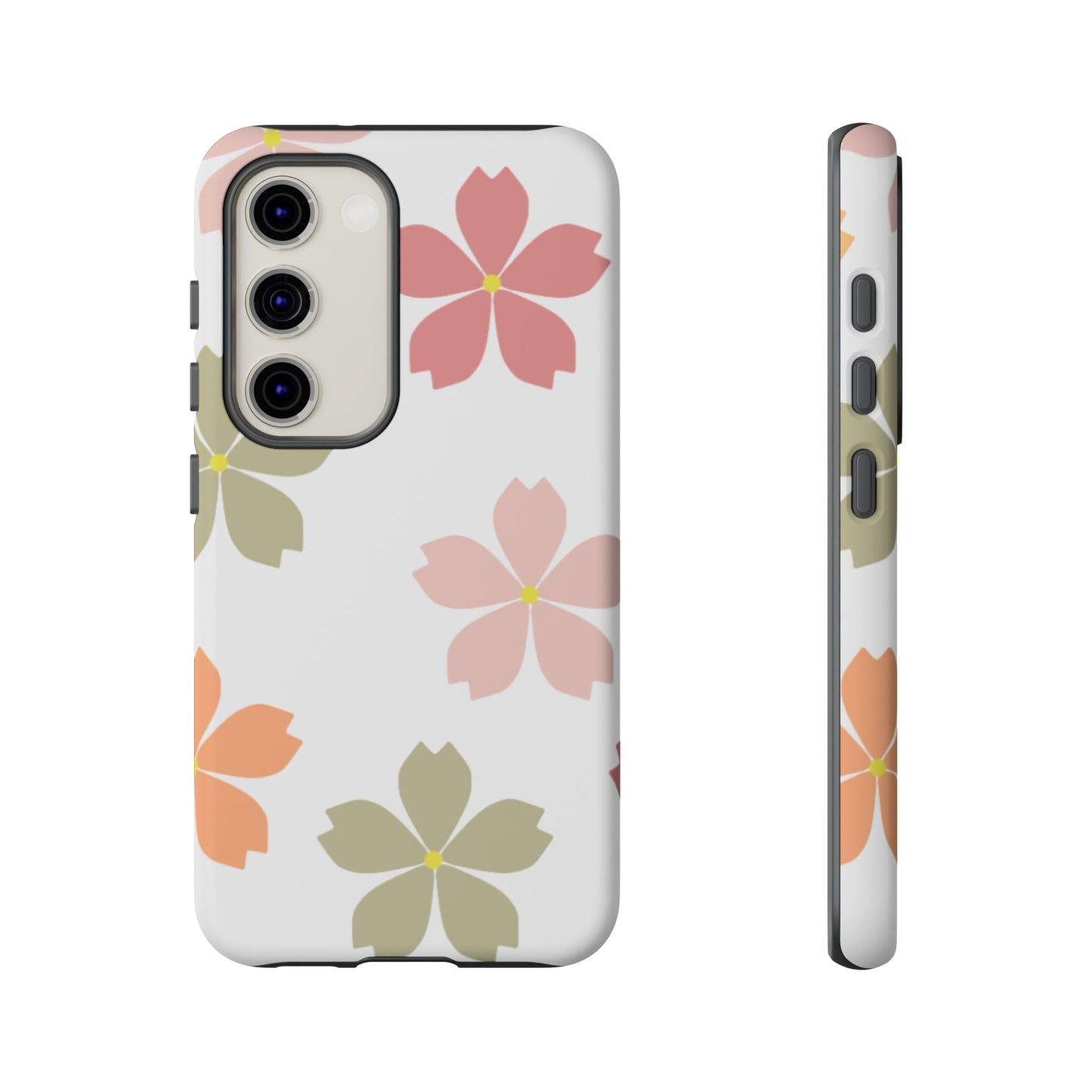 Pastel Sakura Blossom Tough Samsung Galaxy Case – Durable Design with Soft Matte Finish