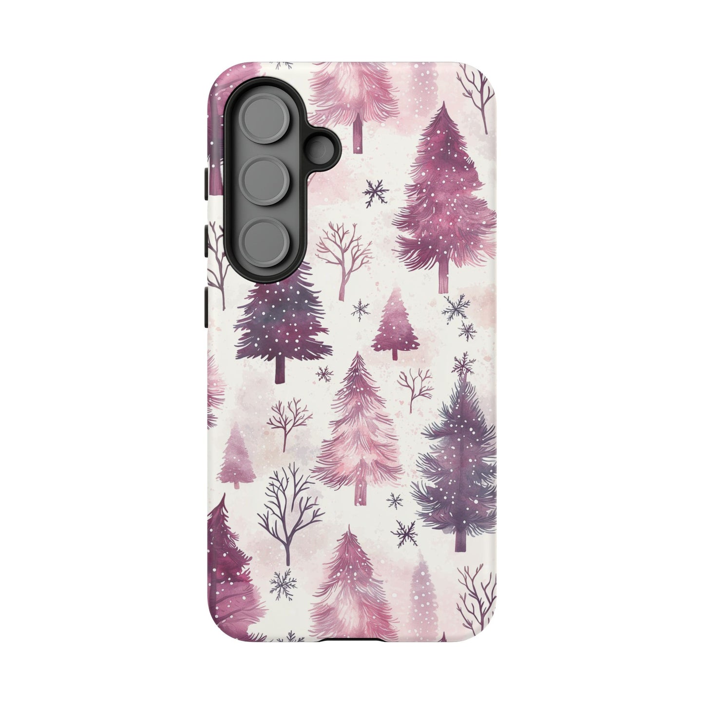 Winter Wonderland Purple Christmas Trees –Samsung Galaxy Series Case